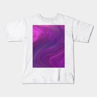 Abstract Purple Liquid 3 Kids T-Shirt